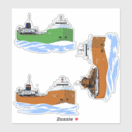 Grote Meren vrachtschip Shenango Beeghly Oberstar Sticker