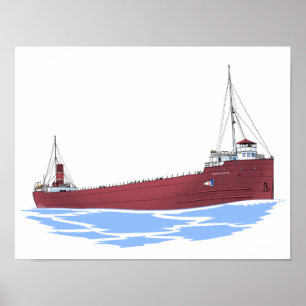 Grote Meren, vrachtschip Sylvania (vroeg) Poster