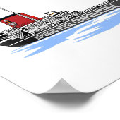 Grote Meren, vrachtschip Tom M. Girdler Poster (Hoek)