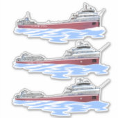 Grote meren, vrachtschip Wilfred Sykes Sticker (Voorkant)