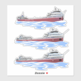 Grote meren, vrachtschip Wilfred Sykes Sticker