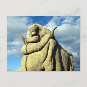 grote merino-schaap briefkaart