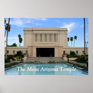 Grote Mesa Arizona Temple Print