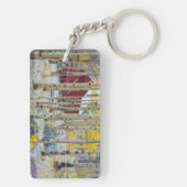 Grote Mesa Solitaire kap in een bos Sleutelhanger (achterkant)