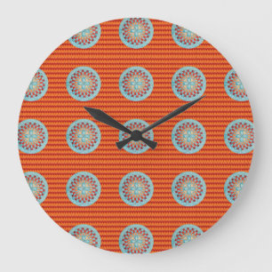 Grote met Oranje Chevron Klok