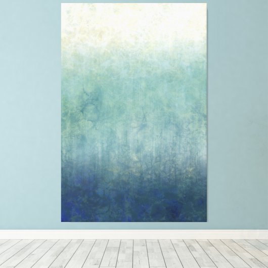 Grote, minimale Abstracte zeebaars Canvas Afdruk (Insitu (Houten vloer))