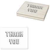 Grote moderne dank u rubberstempel (Gestempeld)