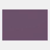 Grote moderne Paarse aubergine bloem Inpakpapier Vel (Voorkant 2)