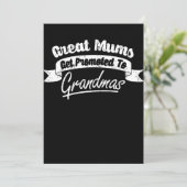 Grote moeders worden gepromoveerd tot oma oma kaart (Staand voorkant)