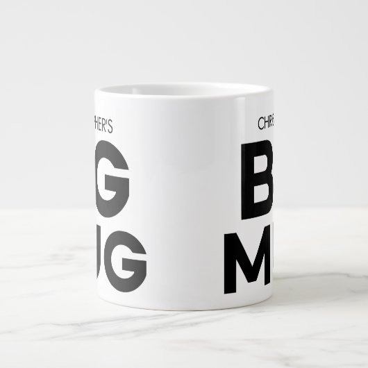 Grote Mok | Enorme Mok | Jumbo Cup | Aangepaste na (Voorkant)