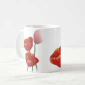 grote mok rode papaver (Voorkant links)