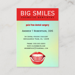 Grote Mond Aqua Grote Tandheelkundige Afspraak Her Afsprakenkaartje