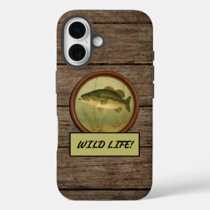 Grote mond Bass Dark Wood iPhone hoesjes