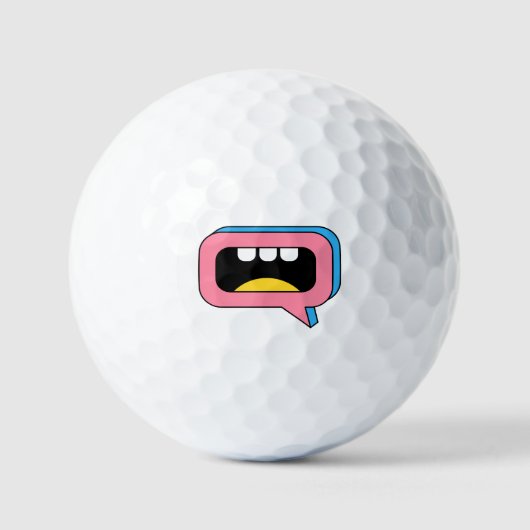 grote mond golfballen (Voorkant)