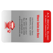 Grote Mond Lach Tandheelkundige Grote Premium Flex Magneet (Horizontaal)