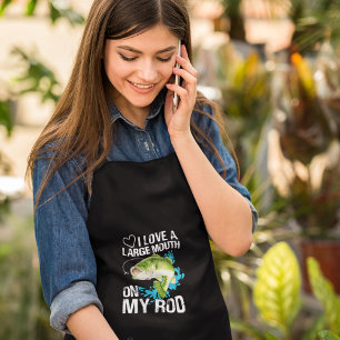 Grote mond op mijn lange Schort