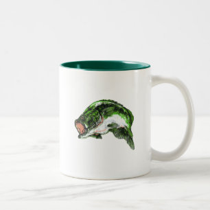 Grote mond tweekleurige koffiemok