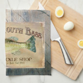 Grote mondbas Lakeside Vist Cabine Wood Theedoek (Quarter Fold)