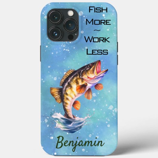 Grote mondbas springen uit het water Case-Mate iPhone case (Achterkant)