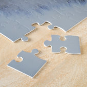 Grote mooie grijze wolf in het wild legpuzzel (Zijkant)