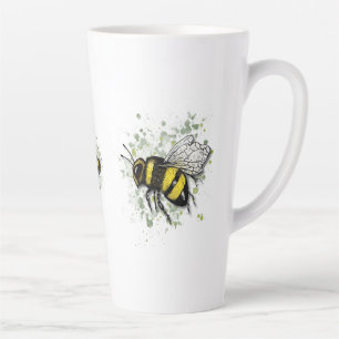 Grote Mooie Hommel, Digitale Tekening Latte Mok