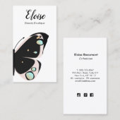 Grote mooie vlinder schoonheid visitekaartje (Voorkant / Achterkant)