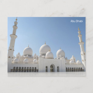 Grote Moskee van Abu Dhabi VAE Feestdagenkaart