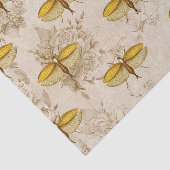 Grote mot en bloemen tissuepapier (Detail)