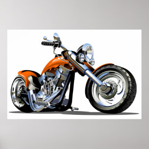 Grote motorfiets Poster