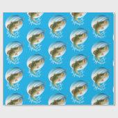 Grote Mouth Bass Cadeaupapier (Vlak)