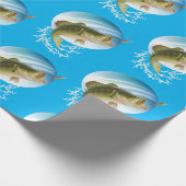 Grote Mouth Bass Cadeaupapier (Hoek)