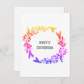 grote multicolorkaart feestdagenkaart (Voorkant / Achterkant)