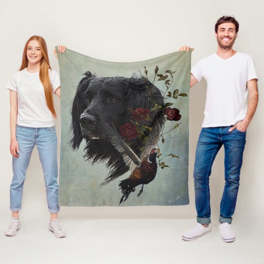 Grote Münsterlander met fazant Fleece Deken (In situ)