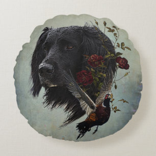 Grote Münsterlander met fazant Rond Kussen