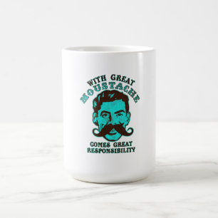 Grote Mustache Koffiemok