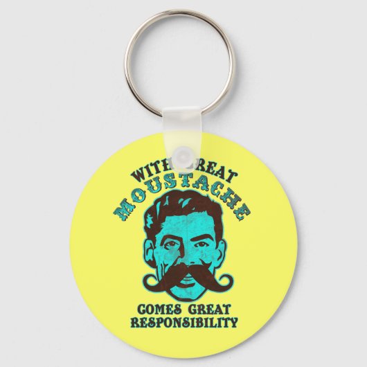 Grote Mustache Sleutelhanger (Voorkant)