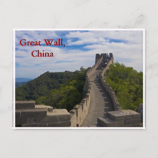 Grote muur China Briefkaart (Voorkant)