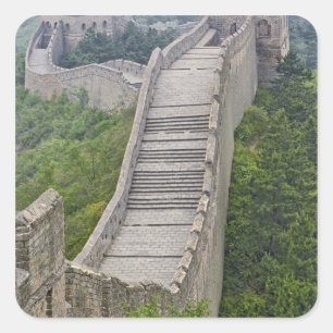 Grote Muur, Jinshanling, China Vierkante Sticker