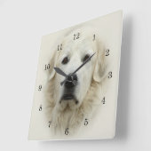 Grote muur-klok in Pyreneeën Vierkante Klok (Hoek)