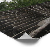 Grote muur - mist 2 poster (Hoek)