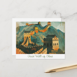 Grote muur van China Briefkaart