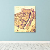 Grote muur van China Canvas Afdruk (Insitu (Houten vloer))