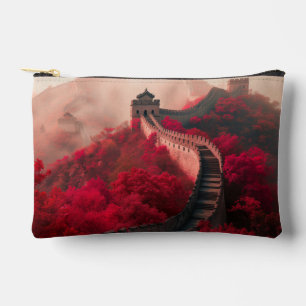 Grote Muur van China Cosmetische Tas – Rode Herfst