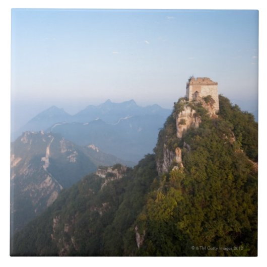 Grote muur van China, JianKou onherstelde sectie. Tegeltje (Voorkant)