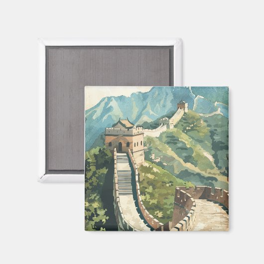 Grote muur van China Magneet (Voorkant / Achterkant)