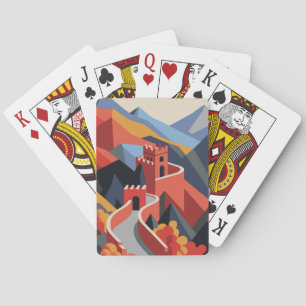 Grote muur van China Pokerkaarten