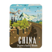 Grote muur van China reis poster Magneet (Verticaal)