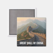 Grote Muur van China Reizen Magneet (Voorkant / Achterkant)