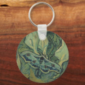 Grote nachtpauwogenvlinder door Vincent van Gogh Sleutelhanger (Voorkant)