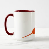 Grote Narwhal Silhouette Koffie Mok (Links)